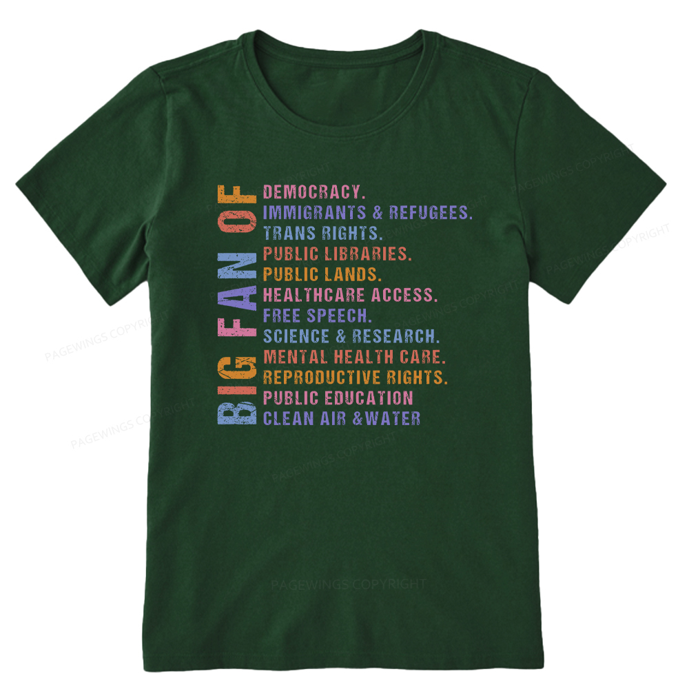 Pagewings Big Fan of Human Rights Unisex Classic T-shirt