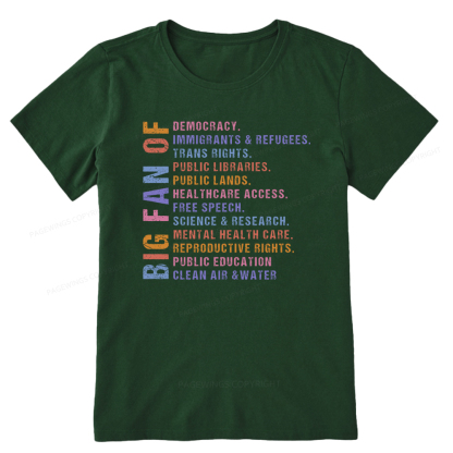 Pagewings Big Fan of Human Rights Unisex Classic T-shirt