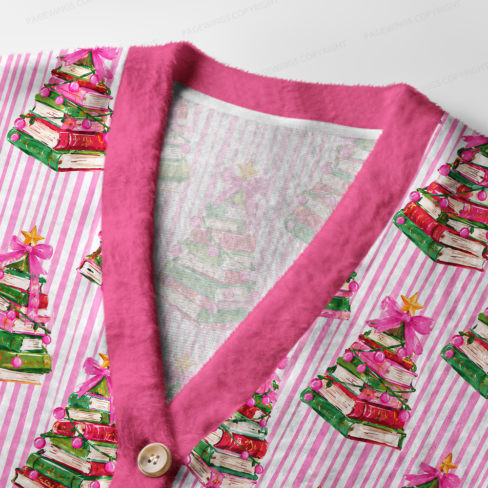 [Copy]Pagewings Christmas Bookish Light Knit Unisex Cardigan Sweaters