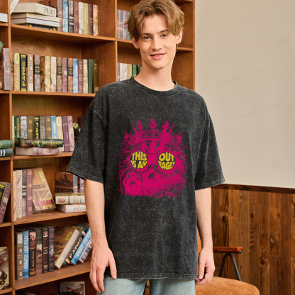 Pagewings Sci-Fi Book Lover Unisex Washed T-shirt