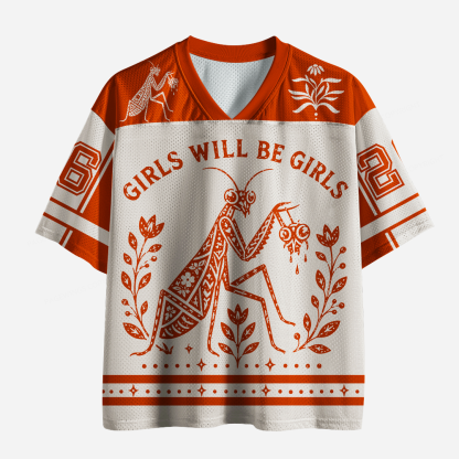 Pagewings Girls Will Be Girls Unisex Mesh Jersey