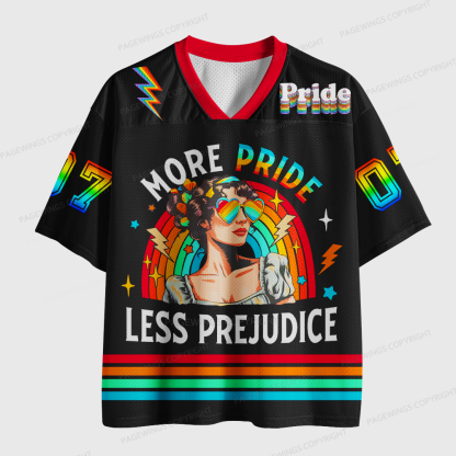 Pagewings More Pride Less Prejudice Unisex Mesh Jersey