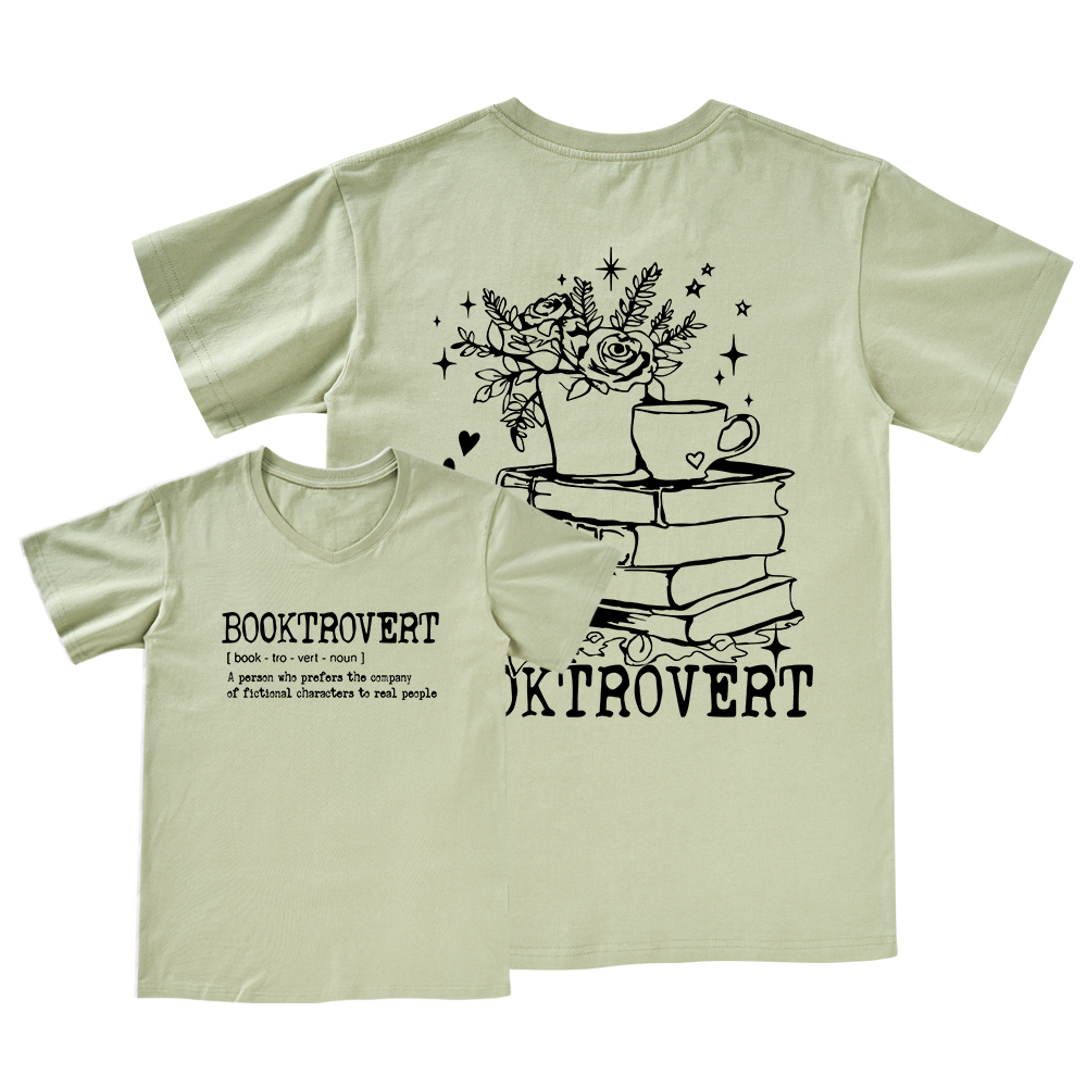Pagewings Book Lover Gift Shirt, Teacher Crewneck Colors V-neck T-shirt
