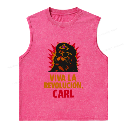 Pagewings Viva La Revolucion Unisex Washed Tank Top