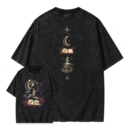 Pagewings Fantasy Reader Unisex Washed T-shirt