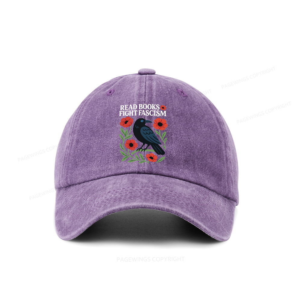 Pagewings Read Books Fight Fascism Washed Cap