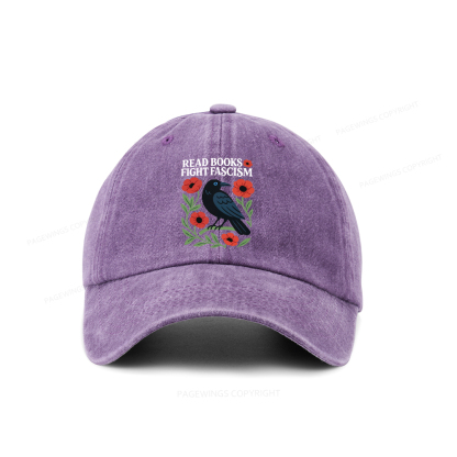 Pagewings Read Books Fight Fascism Washed Cap