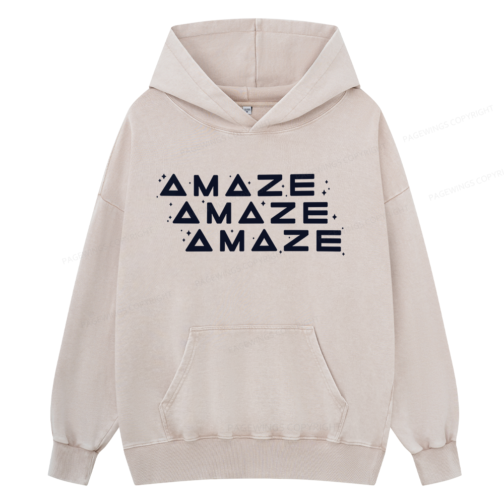 Pagewings Sci-Fi Unisex Washed Hoodie