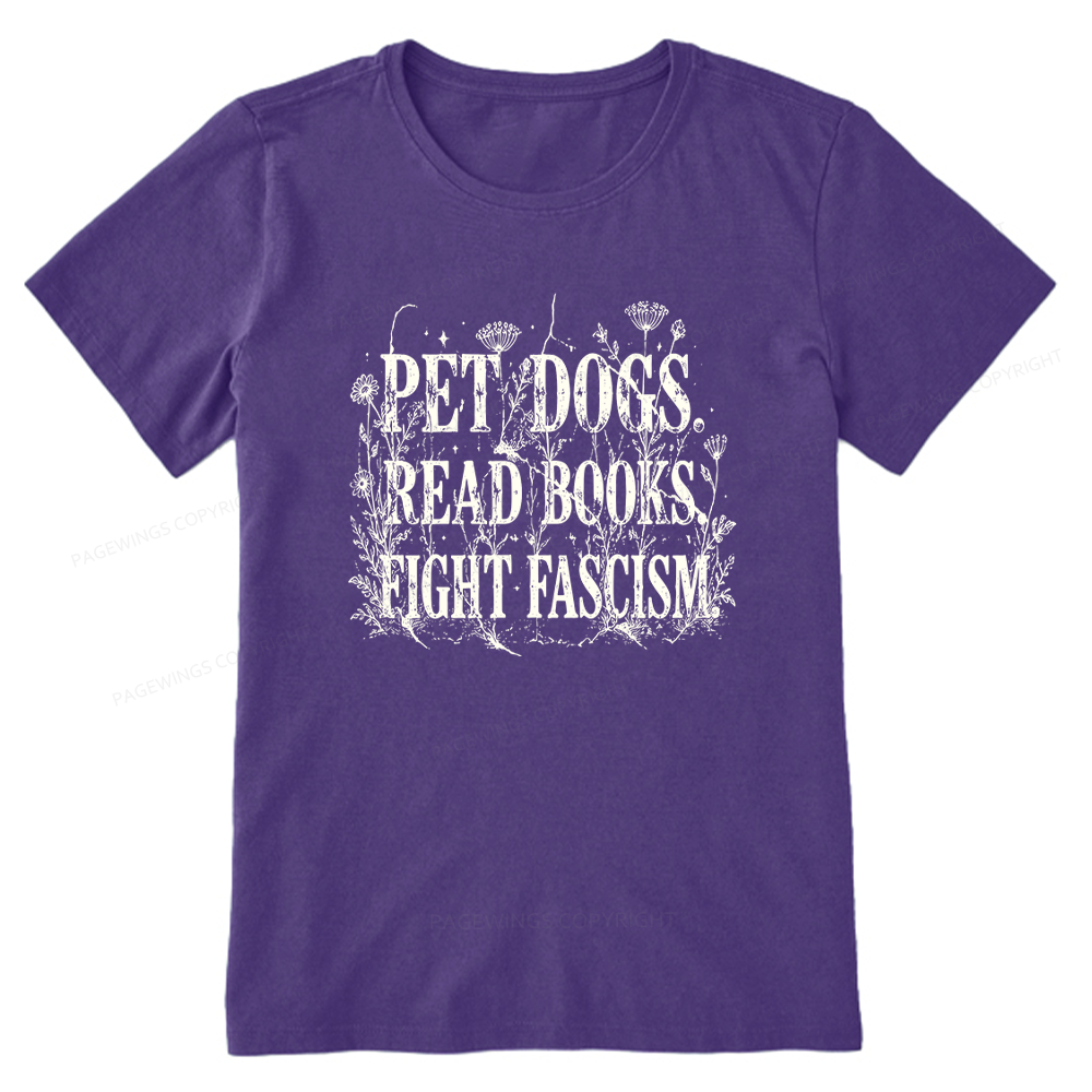 Pagewings Anti Fascism Book Lover Unisex Classic T-shirt