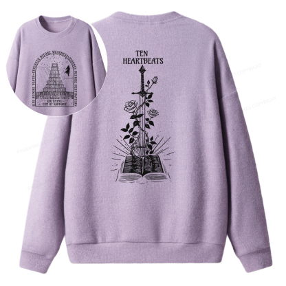 Pagewings Life Before Death Strength Before Weakness Unisex Knit Sweatshirt