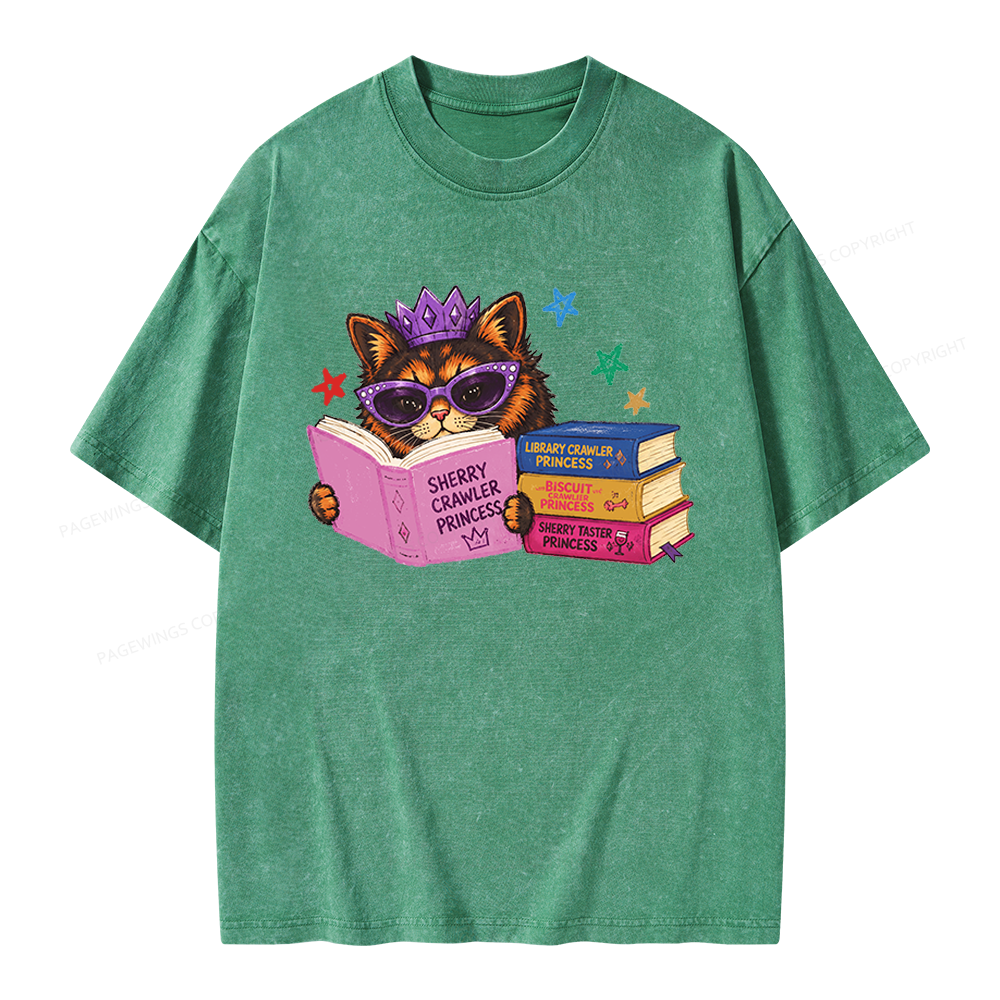 Pagewings Sci-Fi Book Lover Unisex Washed T-shirt