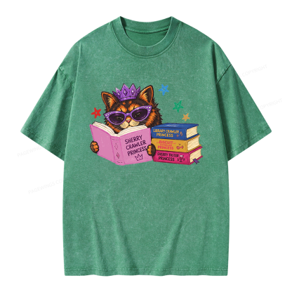 Pagewings Sci-Fi Book Lover Unisex Washed T-shirt