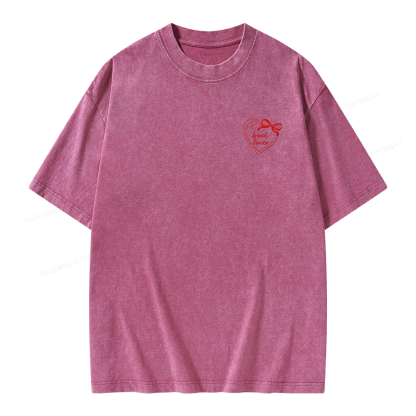 Pagewings Embroidered Book Lover Unisex Washed T-shirt