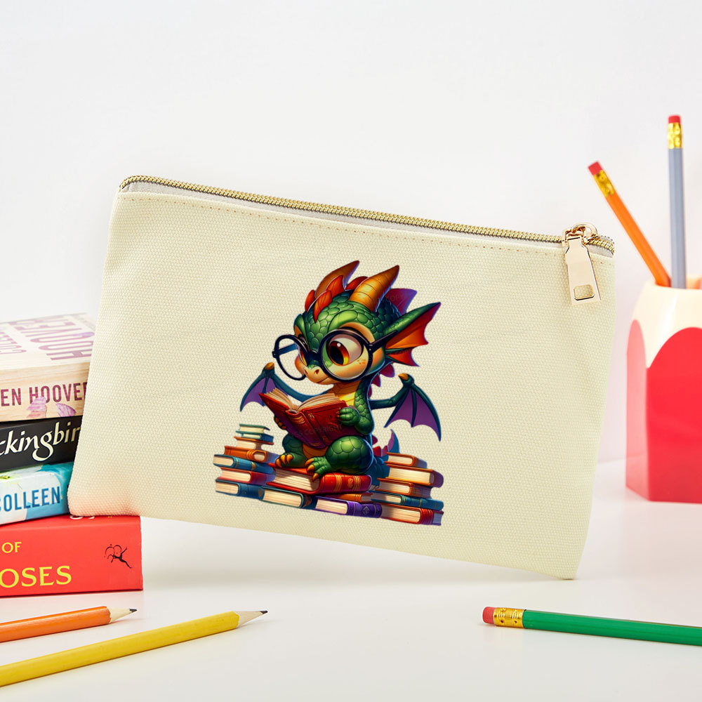 Pagewings Dragon And Books Pouch