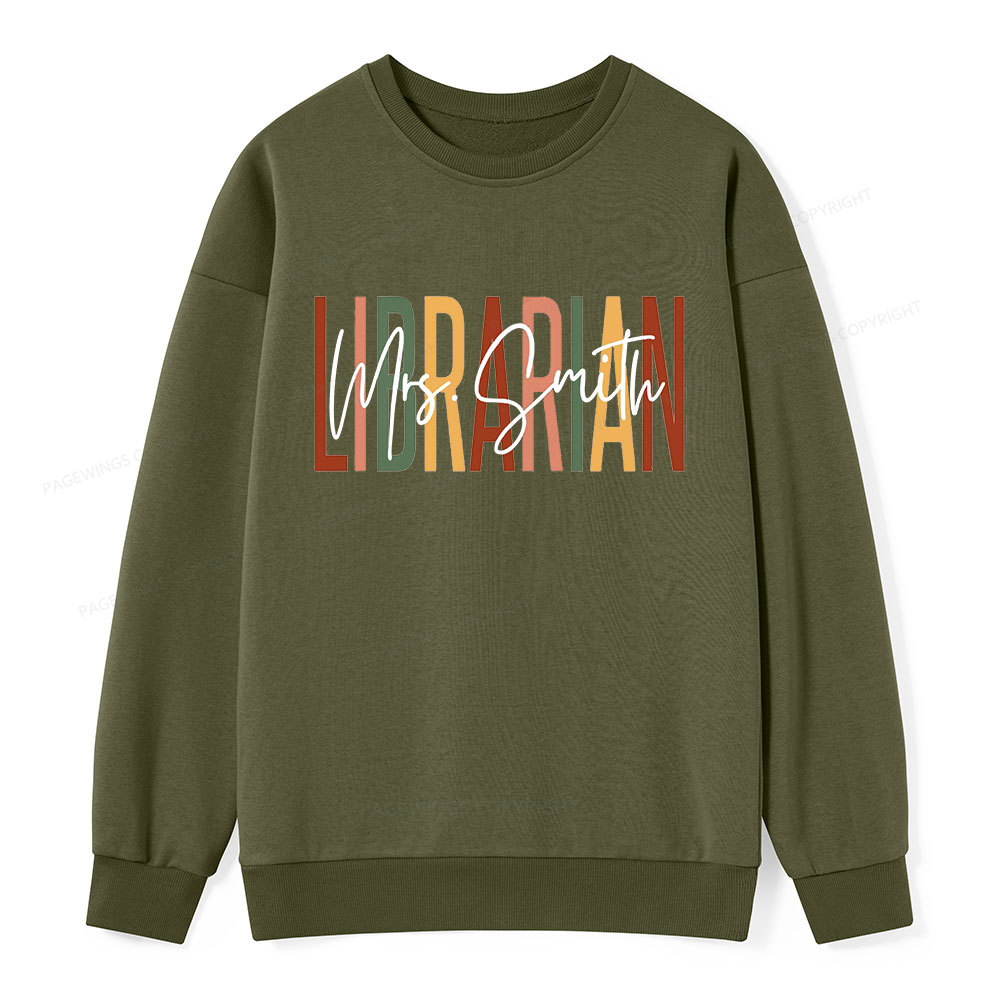 Pagewing Personalized Librarian Unisex Classic Sweatshirt