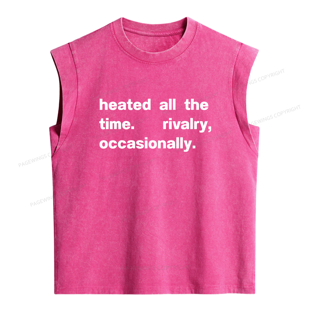 Pagewings The Time Rivalry Occasionally Women's Washed Tank Top