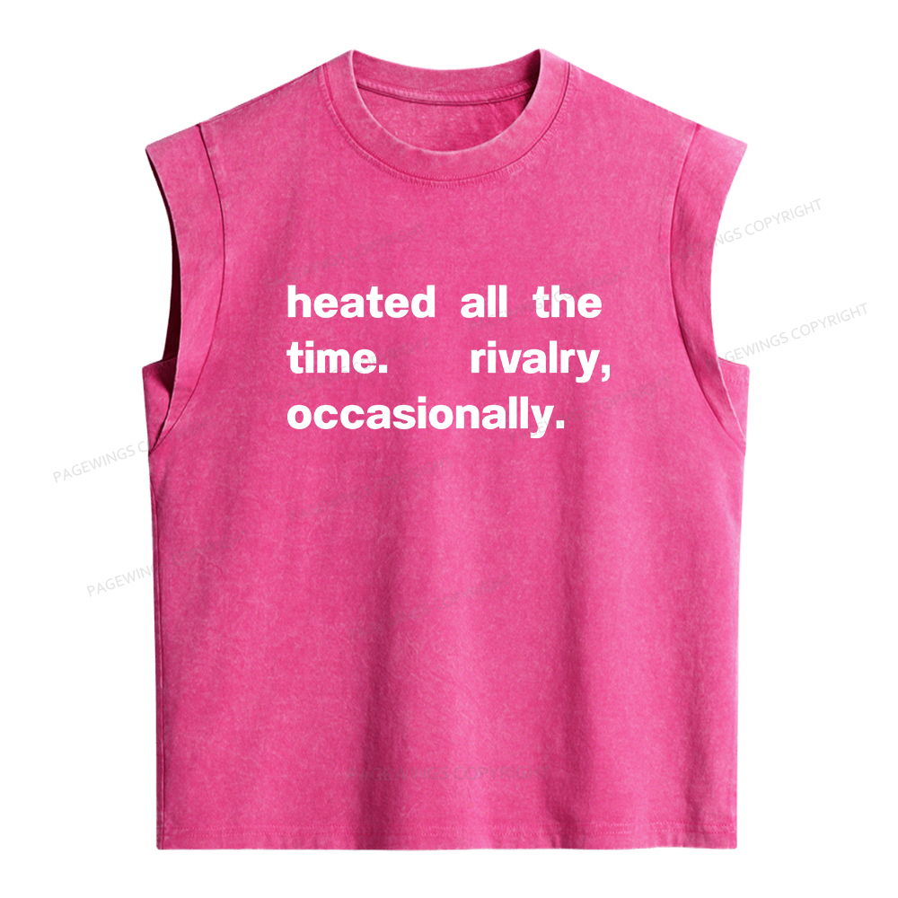 Pagewings The Time Rivalry Occasionally Women's Washed Tank Top