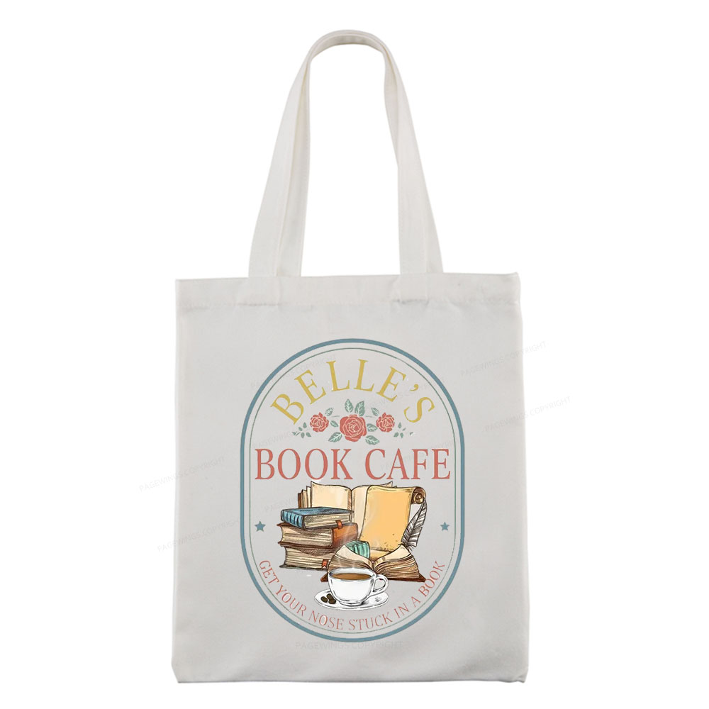 Pagewings Belles Book Cafe Tote Bag