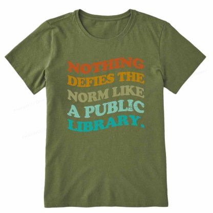 Pagewings Nothing defies the norm like a public library Unisex Classic T-shirt