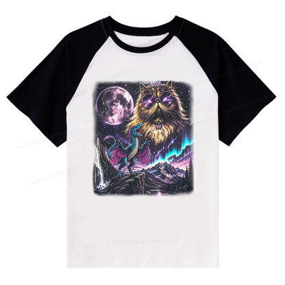Pagewings Sci Fi Books Lover Raglan T-shirt