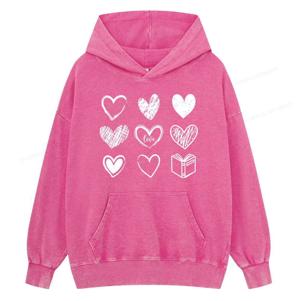 Pagewings To Love And Learn How To Be Loved Unisex Washed Hoodie