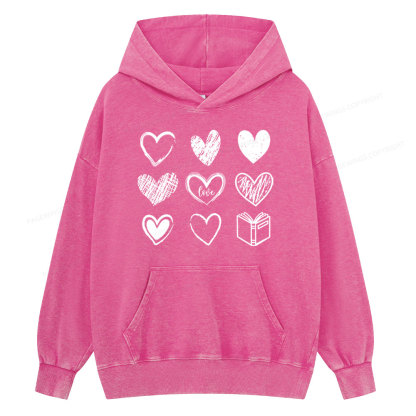 Pagewings To Love And Learn How To Be Loved Unisex Washed Hoodie
