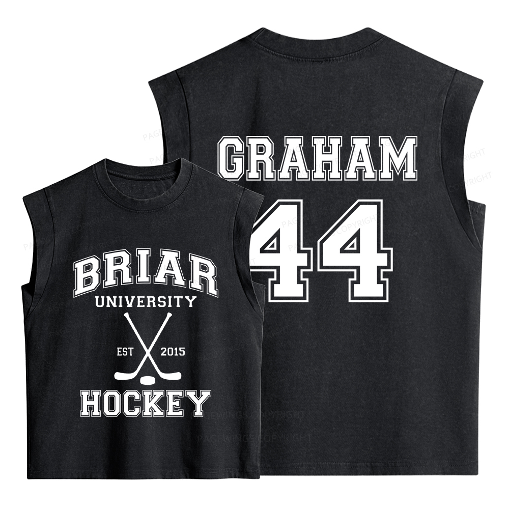 Pagewings Hockey Romance  Women's Washed Tank Top