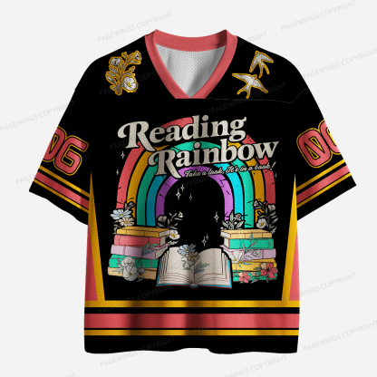 Pagewings Take A Look It’s In A Book  Unisex Mesh Jersey