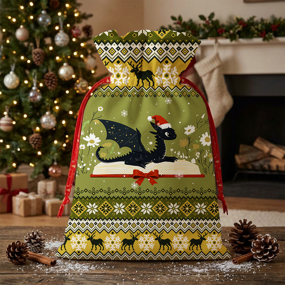 Pagewings Christmas BookDragon Christmas Santa Sack