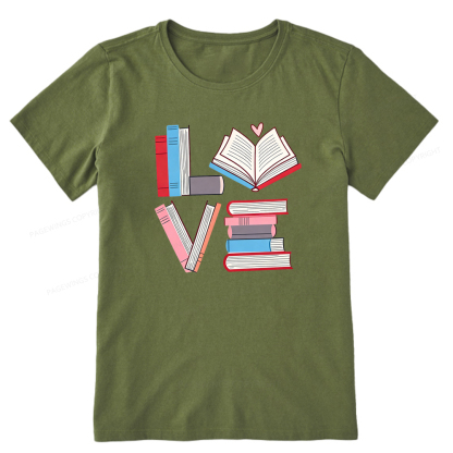 Pagewings Books Lovers Valentines Unisex Classic T-shirt