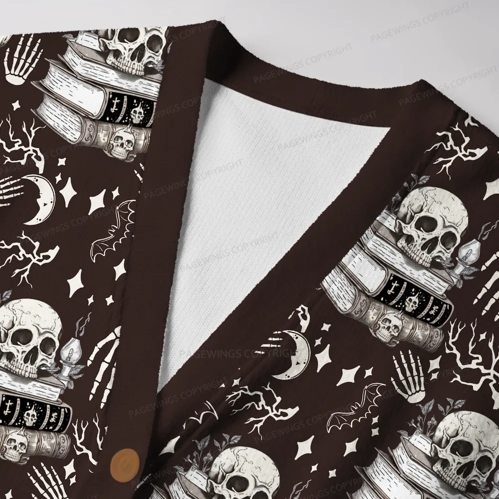 Pagewings Read Banned Books Gain Forbidden Knowledge Unisex Ugly Cardigan Sweaters