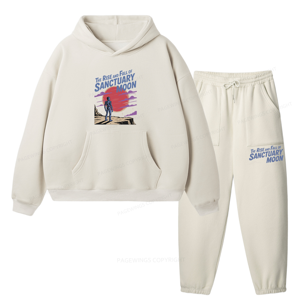 Pagewings The Rise And Fall Of Sanctuary Moon Unisex Fleece Hoodie Set