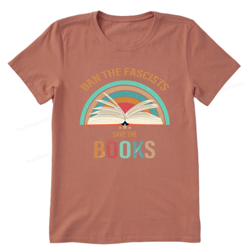 Pagewings Ban The Fascists Save The Books Unisex Classic T-shirt