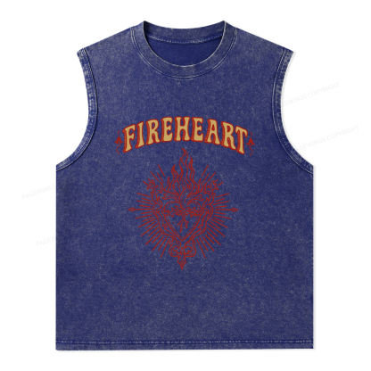 Pagewings Fireheart Unisex Washed Tank Top