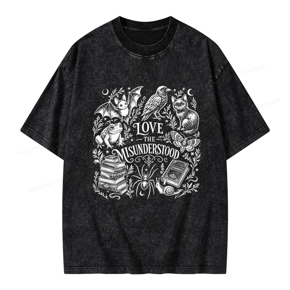 Pagewings Love The Misunderstood Unisex Washed T-shirt