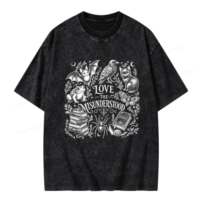 Pagewings Love The Misunderstood Unisex Washed T-shirt