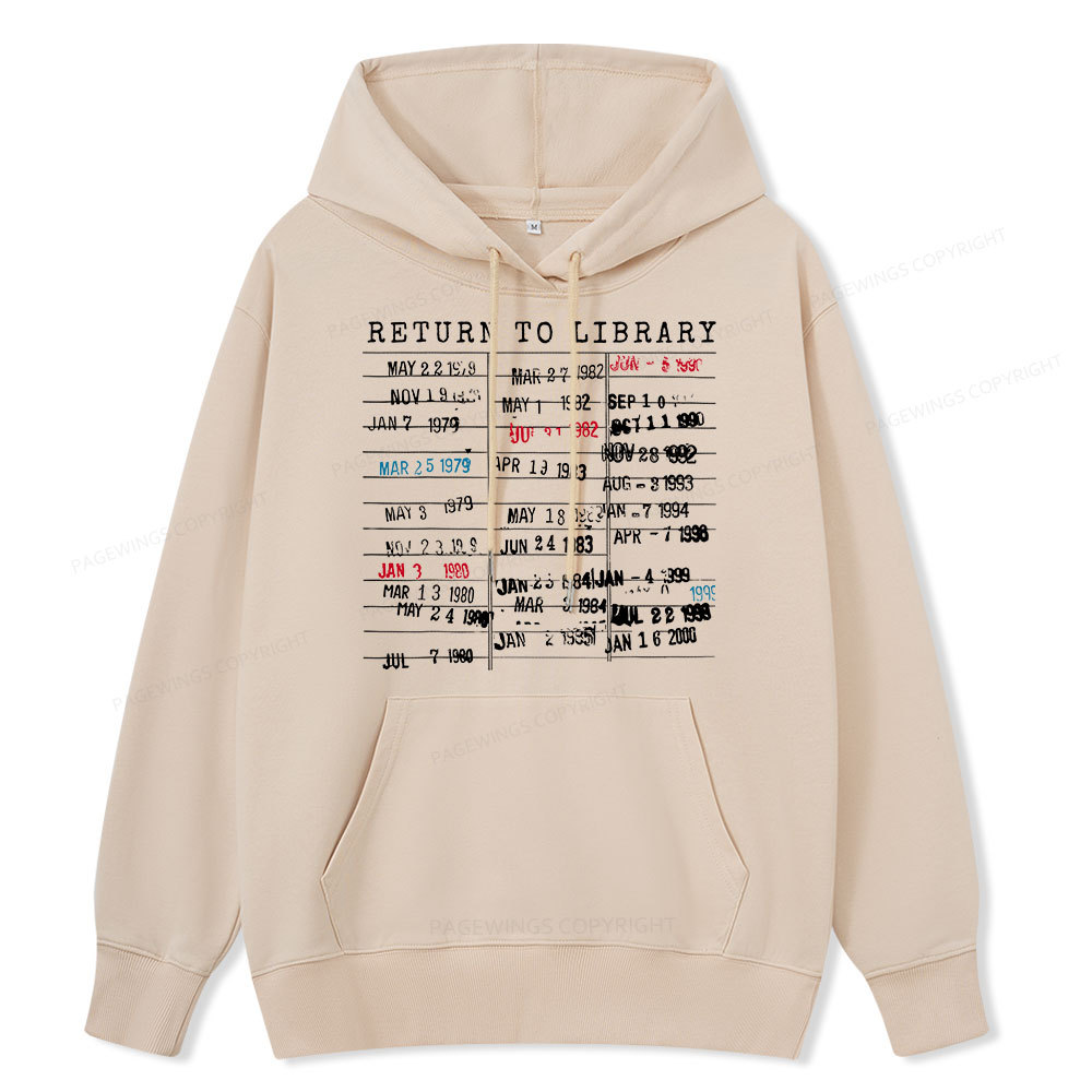 Pagewing Return To Library Unisex Classic Hoodie