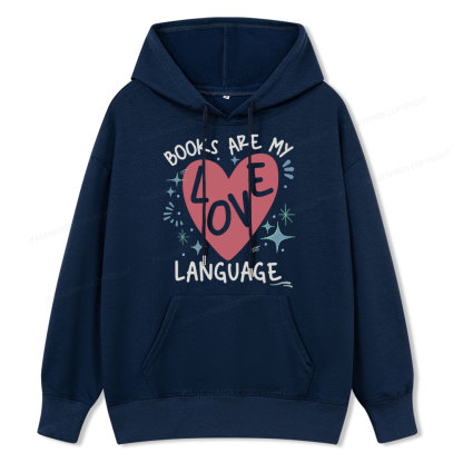 Pagewing Books Are My Love Language Unisex Classic Hoodie
