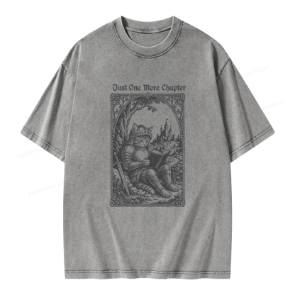 Pagewings Just One More Chapter Unisex Washed T-shirt