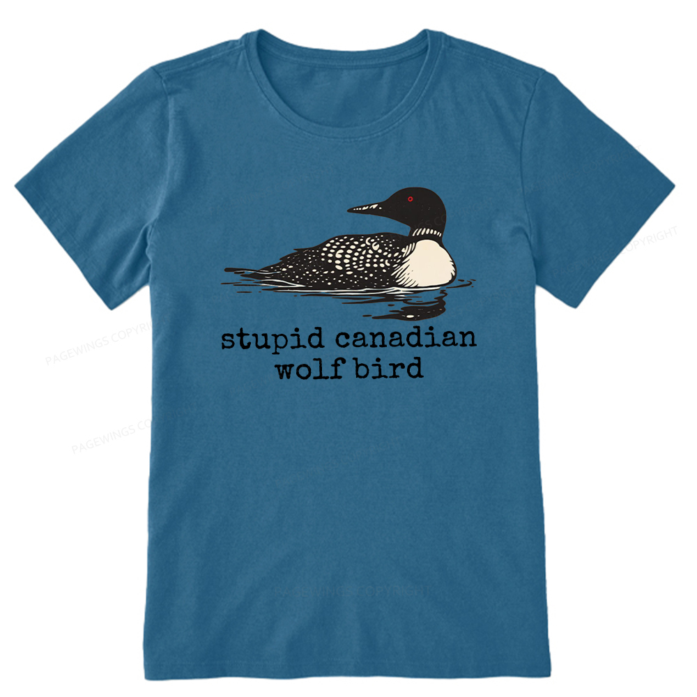 Pagewings Stupid Canadian Wolf Bird Unisex Classic T-shirt