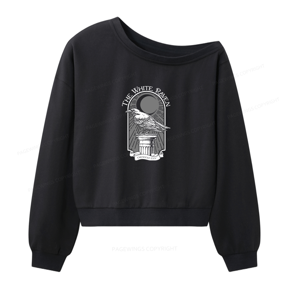 Pagewings Fantasy Readers Women Off Shoulder Sweatshirt