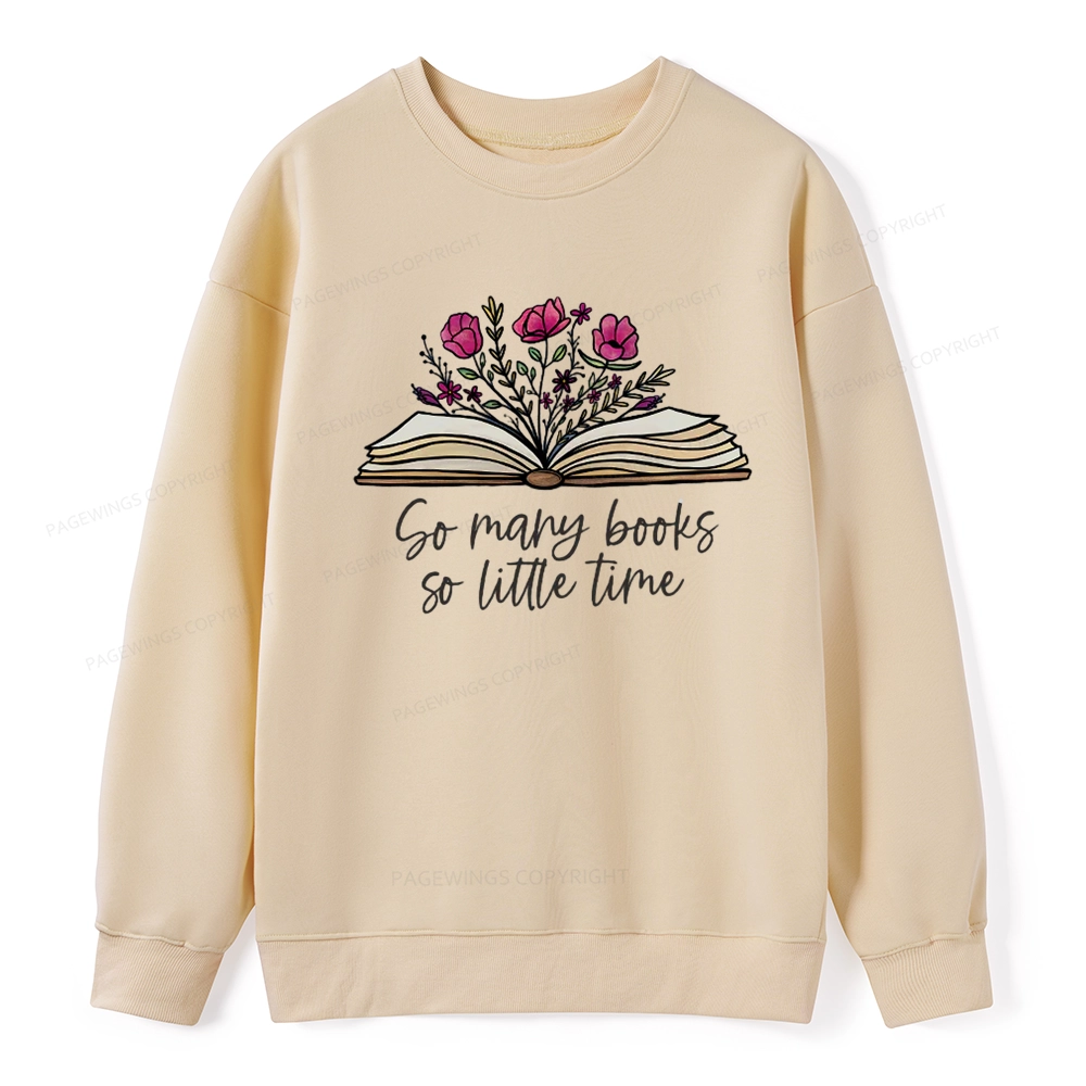 Pagewings So Many Books So Little Time Unisex Classic Sweatshirt