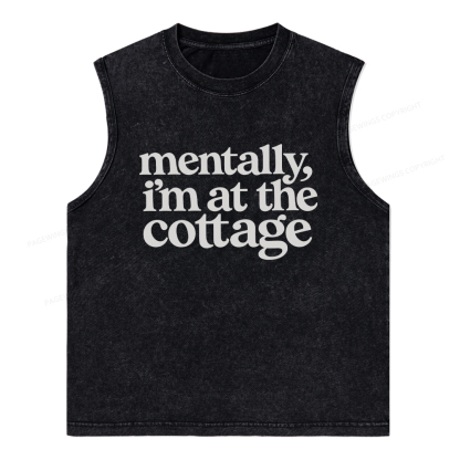 Pagewings At The Cottage Unisex Washed Tank Top