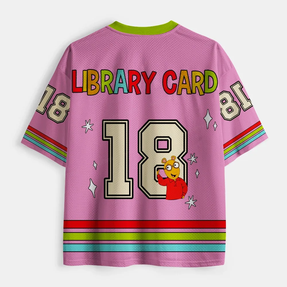 Pagewings Having Fun Isn't Hard When You've Got A Library Card Unisex Mesh Jersey