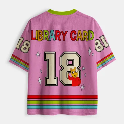 Pagewings Having Fun Isn't Hard When You've Got A Library Card Unisex Mesh Jersey