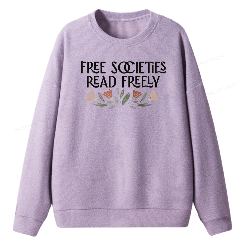 Pagewings Read Freely Unisex Knit Sweatshirt
