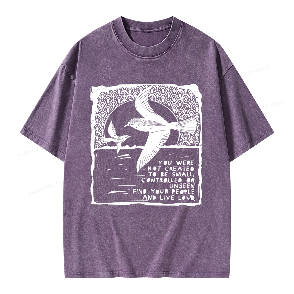 Pagewings I Support Are Public Libraries Unisex Washed T-shirt