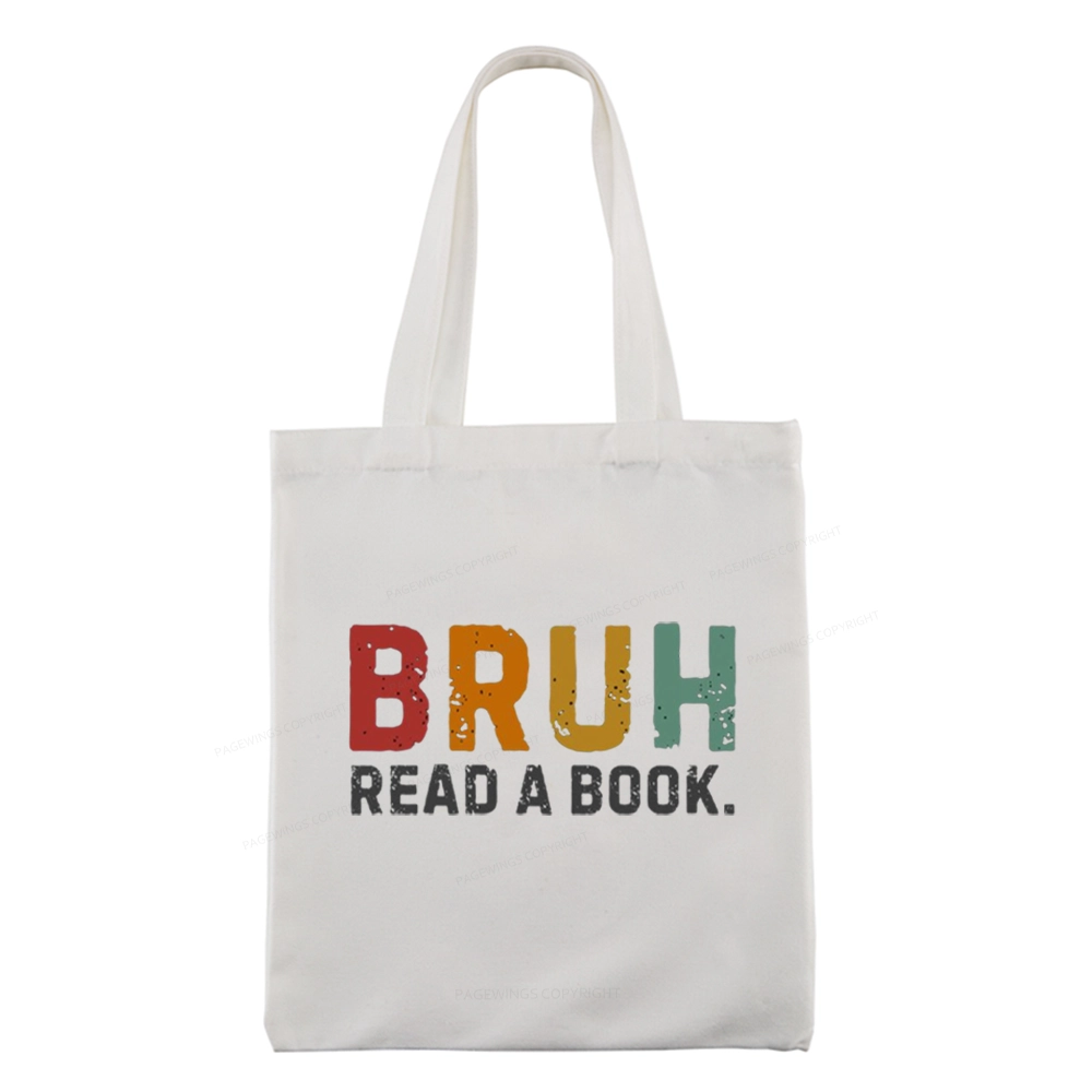 Pagewings Read A Book Bruh Tote Bag