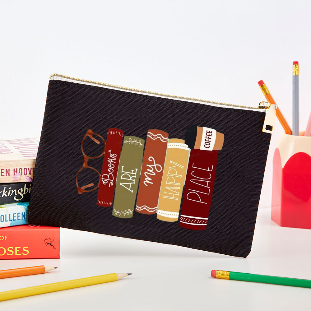 Pagewings Books are My Happy Place Pouch