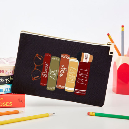 Pagewings Books are My Happy Place Pouch